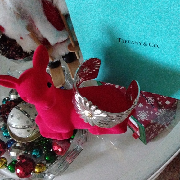 Tiffany & CO 2003 Daisy Cuff Bracelet 18K Gold Plated Accent - Picture 2 of 7